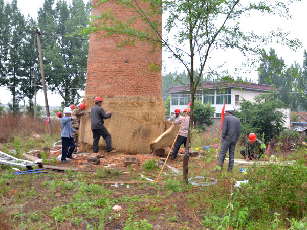 汶源(50米)煙囪爆破工程